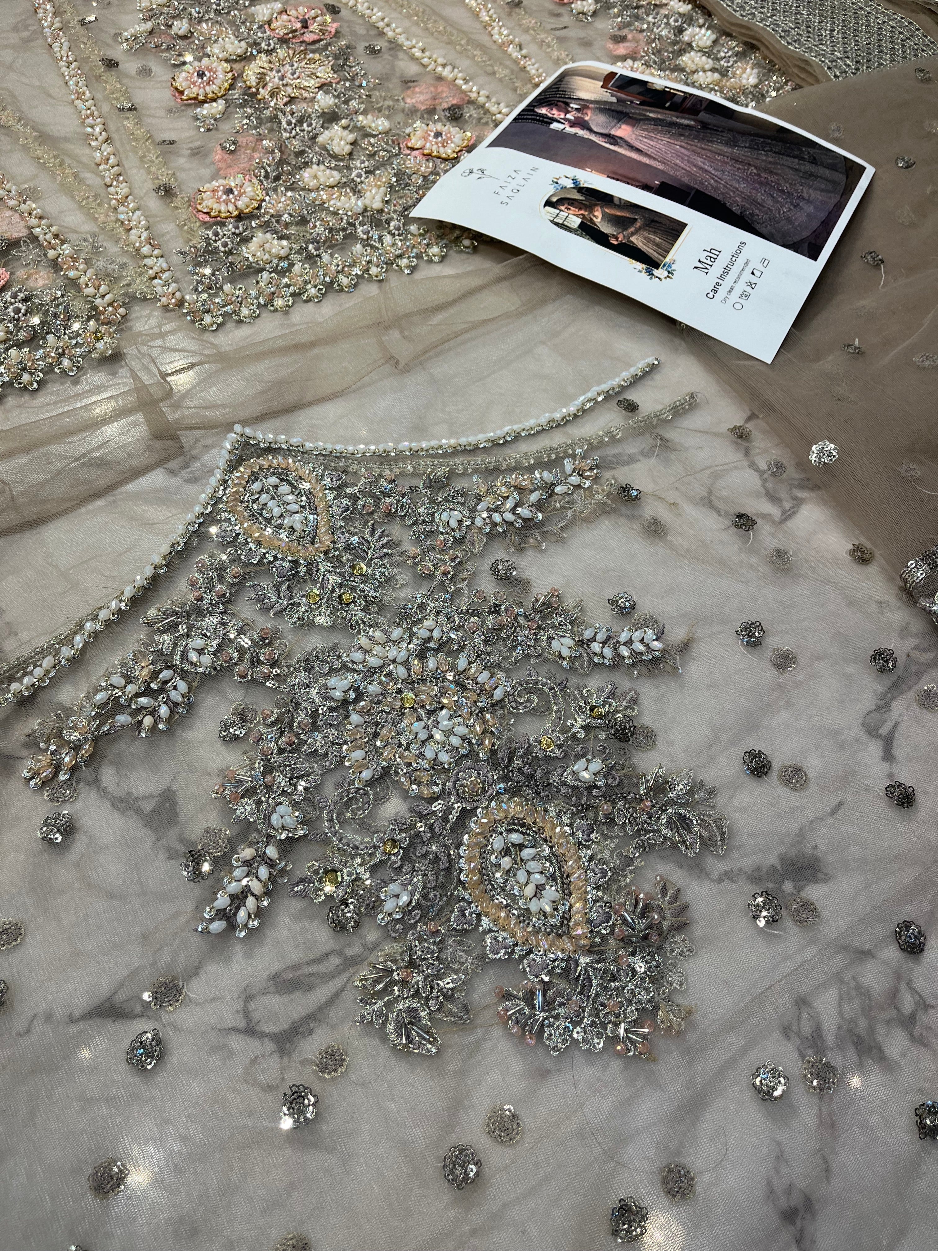 Mah - Faiza Suqlain pakistani fashion outfit with coordinated formal…